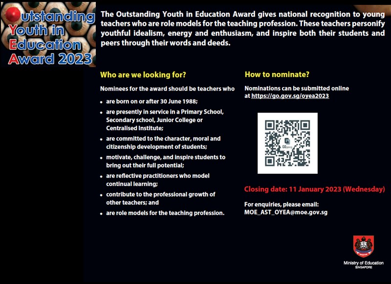 Outstanding Youth in Education Award (OYEA) 2023